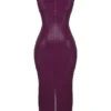 Sahara Merlot Vegan Leather Maxi Dress Sahara Merlot Vegan Leather Maxi Dress