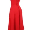 Saira Scarlet Midi Sundress