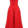 Saira Scarlet Midi Sundress