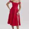 Saira Scarlet Midi Sundress