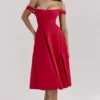 Saira Scarlet Midi Sundress