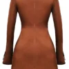 Sakina Copper Satin Mini Dress Sakina Copper Satin Mini Dress