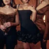 Sakina Copper Satin Mini Dress Sakina Copper Satin Mini Dress