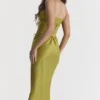 Salma Chartreuse Satin Slip Dress Salma Chartreuse Satin Slip Dress