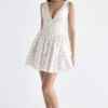 Salma Rose Print Mini Dress Salma Rose Print Mini Dress