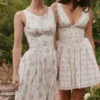 Salma Rose Print Mini Dress Salma Rose Print Mini Dress