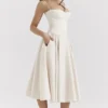 Samaria Vintage Cream Corset Sundress
