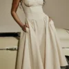 Samaria Vintage Cream Corset Sundress