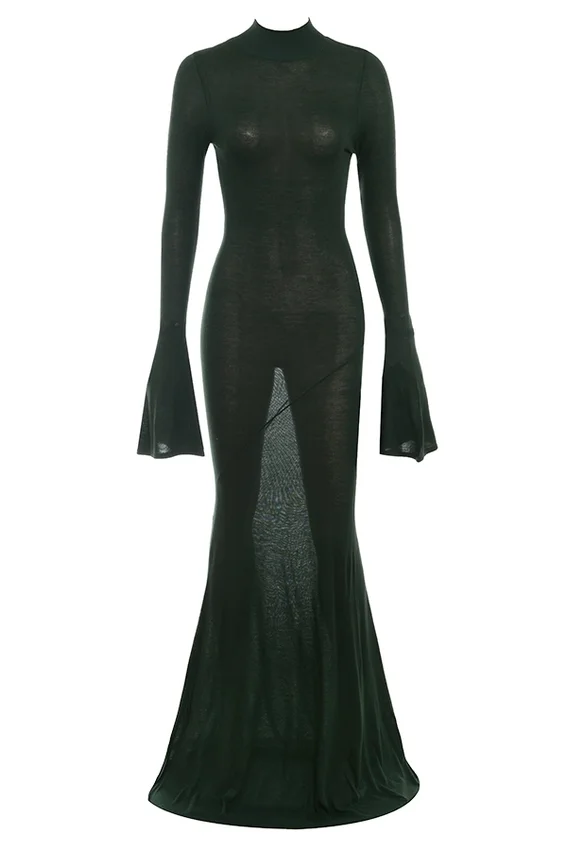 Sancha Forest Green Knit Maxi Dress Sancha Forest Green Knit Maxi Dress