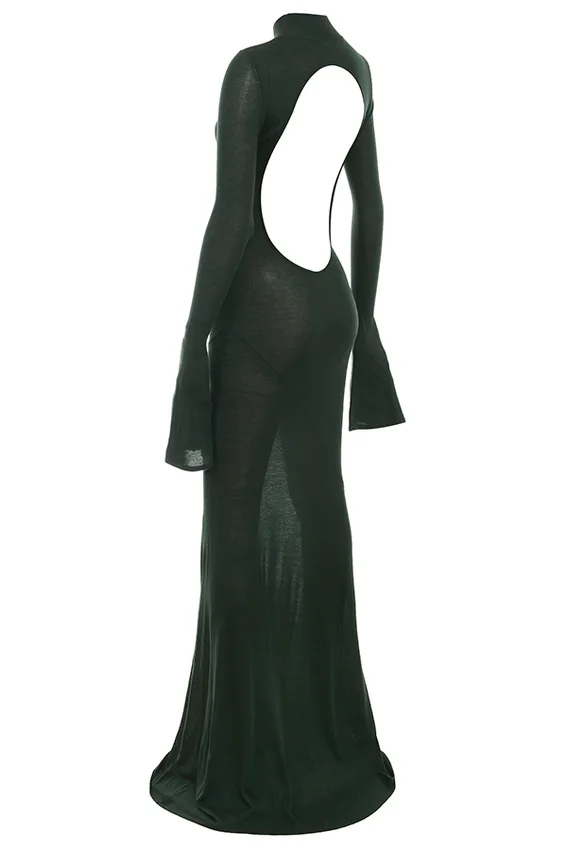 Sancha Forest Green Knit Maxi Dress Sancha Forest Green Knit Maxi Dress