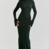 Sancha Forest Green Knit Maxi Dress Sancha Forest Green Knit Maxi Dress