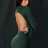 Sancha Forest Green Knit Maxi Dress Sancha Forest Green Knit Maxi Dress