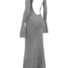 Sancha Steel Metallic Maxi Dress Sancha Steel Metallic Maxi Dress