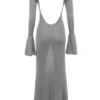 Sancha Steel Metallic Maxi Dress Sancha Steel Metallic Maxi Dress