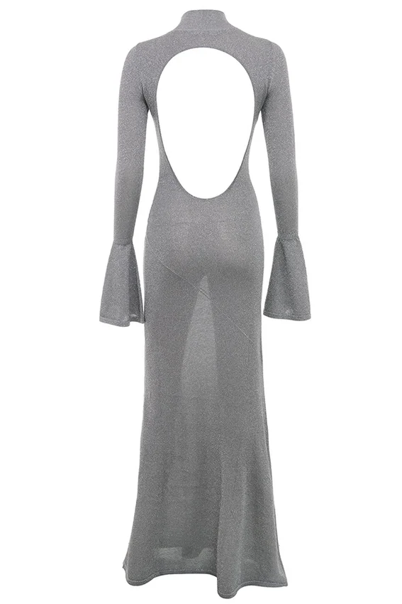 Sancha Steel Metallic Maxi Dress Sancha Steel Metallic Maxi Dress