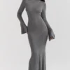 Sancha Steel Metallic Maxi Dress Sancha Steel Metallic Maxi Dress
