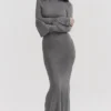 Sancha Steel Metallic Maxi Dress Sancha Steel Metallic Maxi Dress