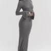 Sancha Steel Metallic Maxi Dress Sancha Steel Metallic Maxi Dress