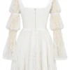 Sancia White Lace Puff Sleeve Mini Dress Sancia White Lace Puff Sleeve Mini Dress
