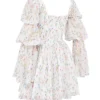 Sancia White Posy Print Puff Sleeve Mini Dress Sancia White Posy Print Puff Sleeve Mini Dress