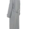 Sander Grey Double Breasted Funnel Neck Coat Sander Grey Double Breasted Funnel Neck Coat