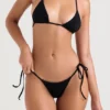 Santorini Black Tie Side Bikini Bottom Santorini Black Tie Side Bikini Bottom