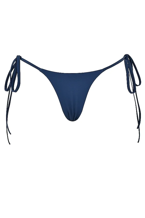 Santorini Deep Blue Tie Side Bikini Bottom Santorini Deep Blue Tie Side Bikini Bottom