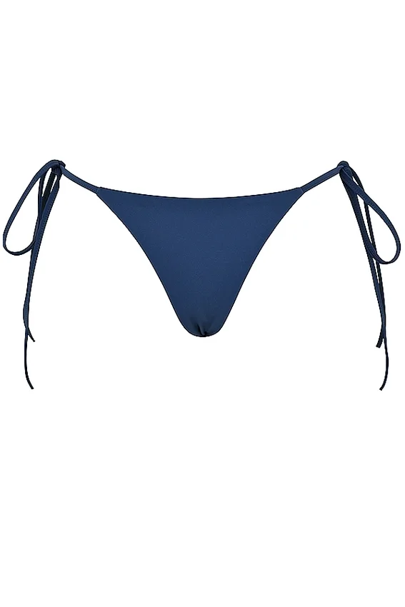 Santorini Deep Blue Tie Side Bikini Bottom Santorini Deep Blue Tie Side Bikini Bottom