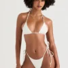 Santorini Ivory Tie Side Bikini Bottom Santorini Ivory Tie Side Bikini Bottom