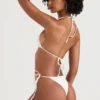 Santorini Ivory Tie Side Bikini Bottom Santorini Ivory Tie Side Bikini Bottom
