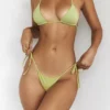 Santorini Olive Tie Side Bikini Bottom Santorini Olive Tie Side Bikini Bottom