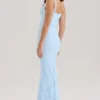 Sarai Blue Lace Godet Maxi Dress Sarai Blue Lace Godet Maxi Dress