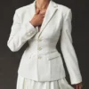 Sariah Ivory Contour Tailored Blazer Sariah Ivory Contour Tailored Blazer