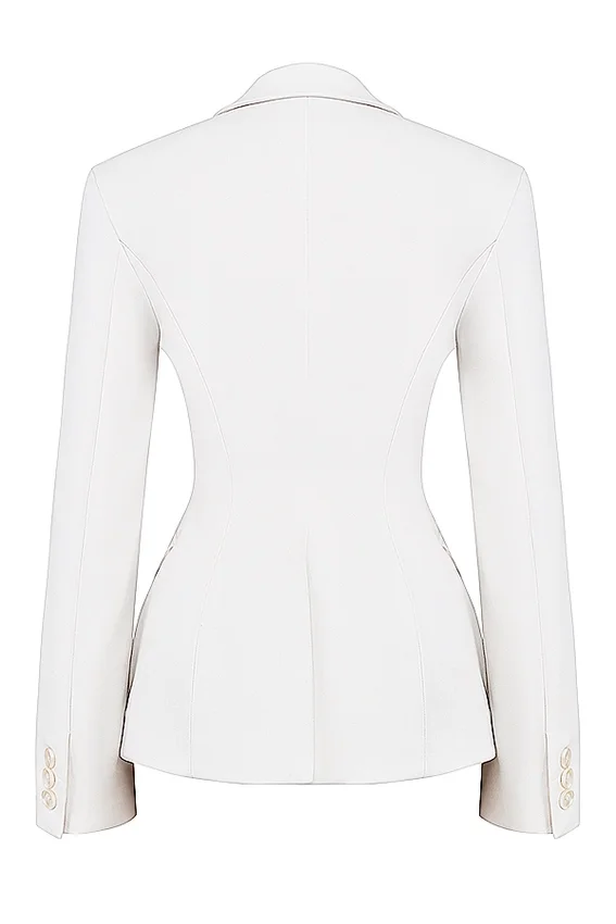 Sariah Ivory Contour Tailored Blazer Sariah Ivory Contour Tailored Blazer