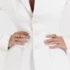 Sariah Ivory Contour Tailored Blazer Sariah Ivory Contour Tailored Blazer