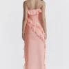 Sarina Apricot Ruffle Maxi Dress Sarina Apricot Ruffle Maxi Dress