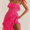 Sarina Fuchsia Ruffle Maxi Dress Sarina Fuchsia Ruffle Maxi Dress