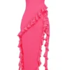 Sarina Fuchsia Ruffle Maxi Dress Sarina Fuchsia Ruffle Maxi Dress