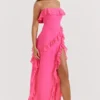 Sarina Fuchsia Ruffle Maxi Dress Sarina Fuchsia Ruffle Maxi Dress