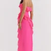 Sarina Fuchsia Ruffle Maxi Dress Sarina Fuchsia Ruffle Maxi Dress