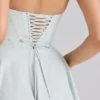 Sasha Pistachio Stretch Cotton Halter Neck Mini Dress Sasha Pistachio Stretch Cotton Halter Neck Mini Dress