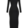 Saskia Black Draped Maxi Dress Saskia Black Draped Maxi Dress