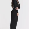Saskia Black Draped Maxi Dress Saskia Black Draped Maxi Dress