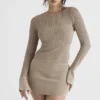 Savannah Taupe Knit Long Sleeve Top Savannah Taupe Knit Long Sleeve Top
