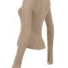 Savannah Taupe Knit Long Sleeve Top Savannah Taupe Knit Long Sleeve Top