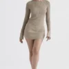 Savannah Taupe Knit Long Sleeve Top Savannah Taupe Knit Long Sleeve Top