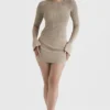 Savannah Taupe Knit Long Sleeve Top Savannah Taupe Knit Long Sleeve Top