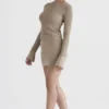 Savannah Taupe Knit Long Sleeve Top Savannah Taupe Knit Long Sleeve Top