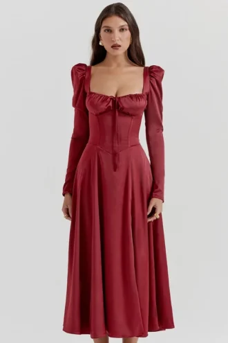 sebille ruby corset midi dress 1 330x495 - Sebille Ruby Corset Midi Dress