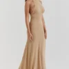 Selia Gold Knit Maxi Dress